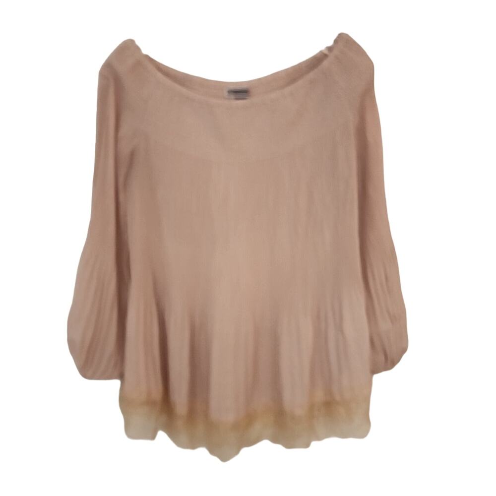 Chelsea 28 Lightweight Flowy Gauzy Top, Boho Look, M